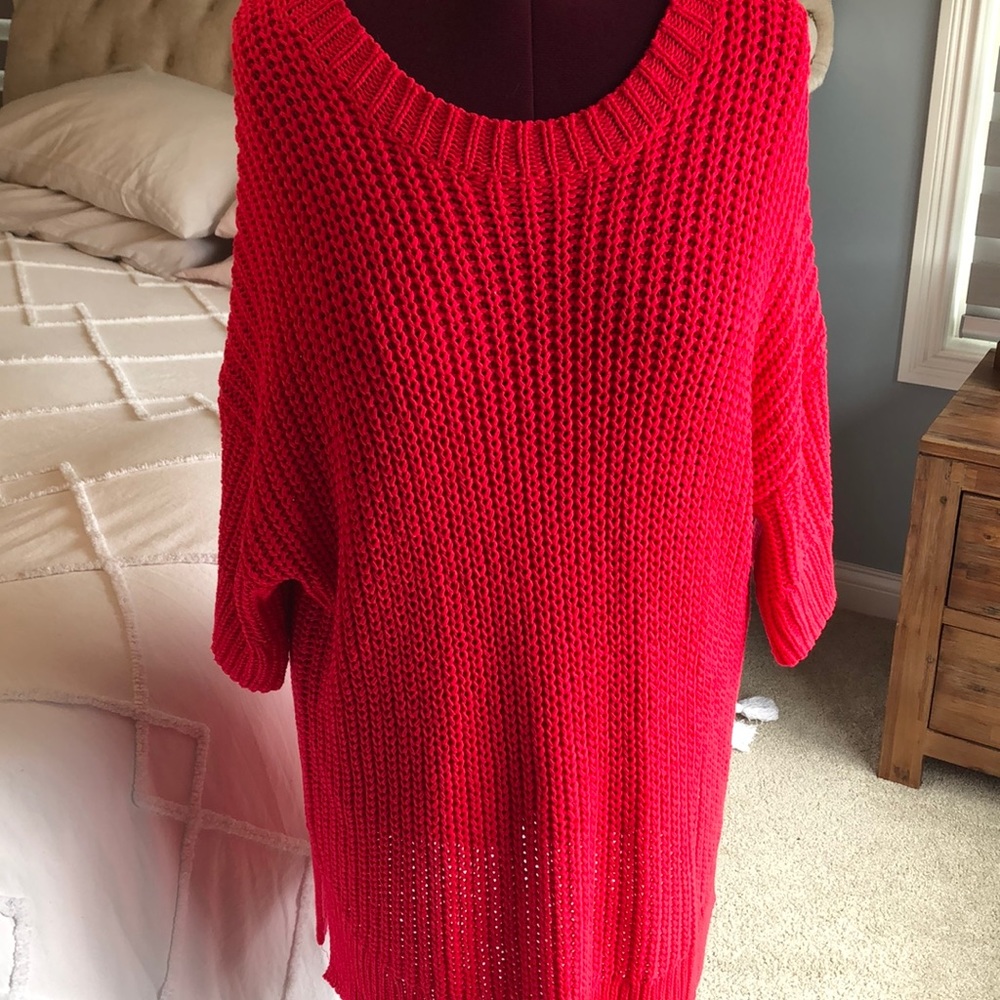 Knit sweater dress